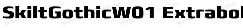 SkiltGothicW01 Extrabold Regular字体转换